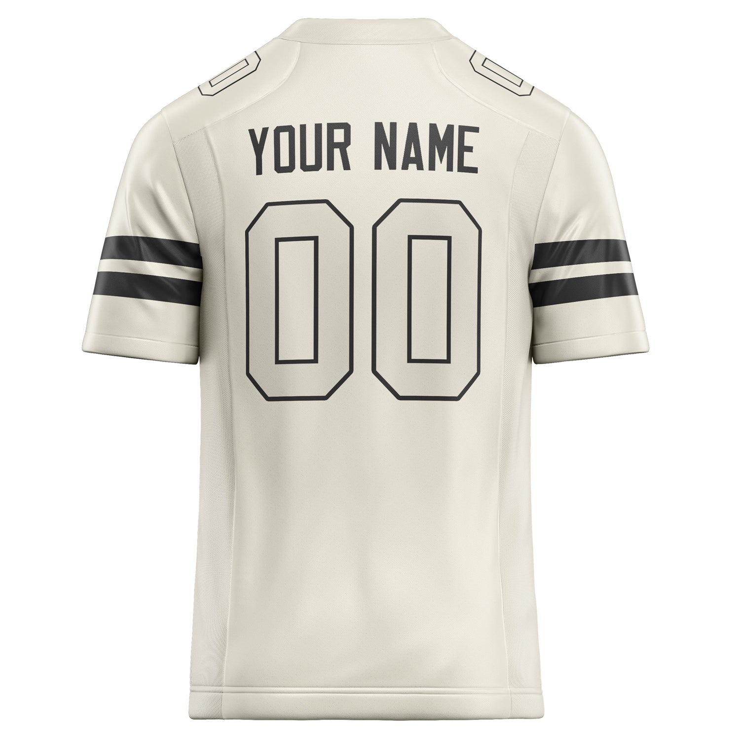 Personalized Cream & gray Solid Colour Football Jersey