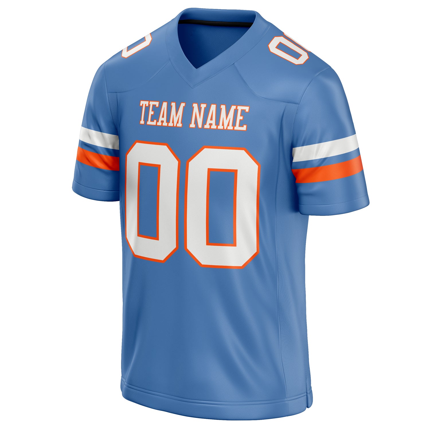 Personalized Electric & Blue White Solid Colour Football Jersey