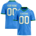 Personalized Electric Blue White Solid Colour Football Jersey FT02240730EL110