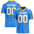Personalized Electric Blue White Solid Colour Football Jersey FT02240730EL113