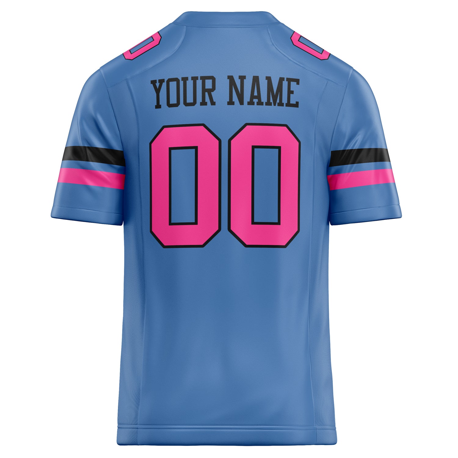 Personalized Electric & Blue pink Solid Colour Football Jersey