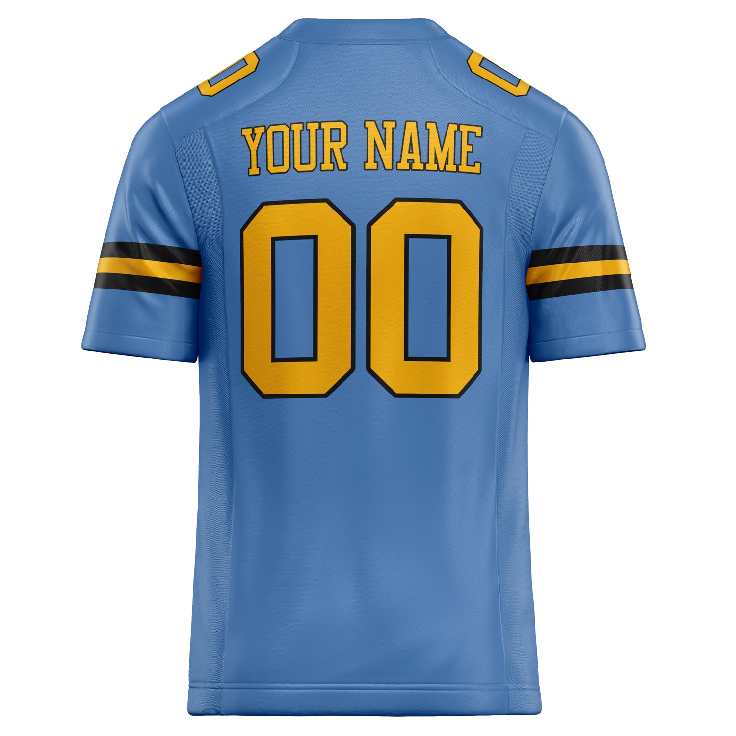 Personalized Electric & Blue gold Solid Colour Football Jersey