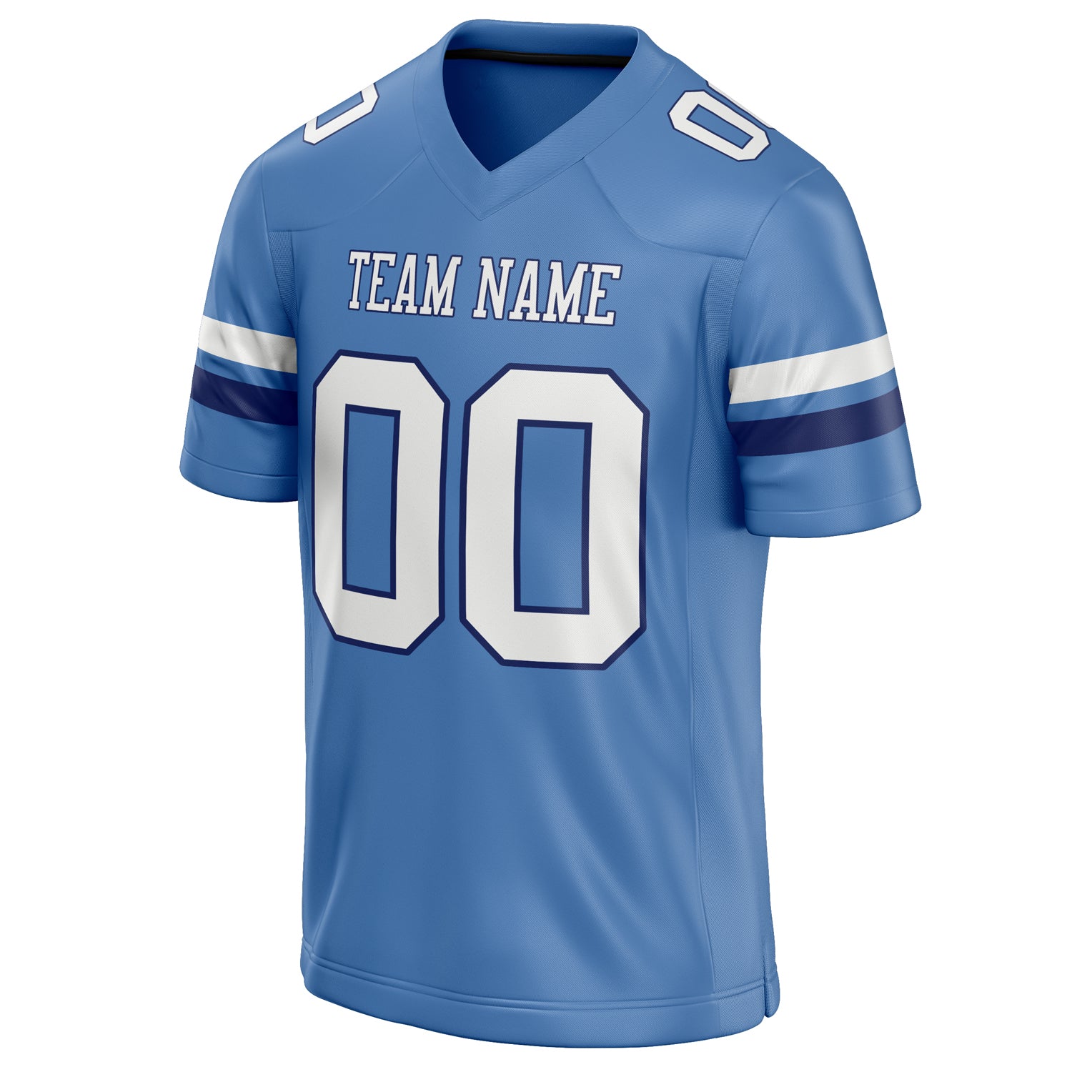 Personalized Electric & Blue White Solid Colour Football Jersey