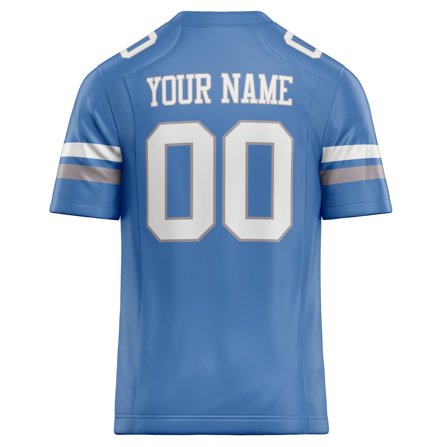 Personalized Electric & Blue White Solid Colour Football Jersey