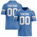 Personalized Electric Blue White Solid Colour Football Jersey FT02240730EL126