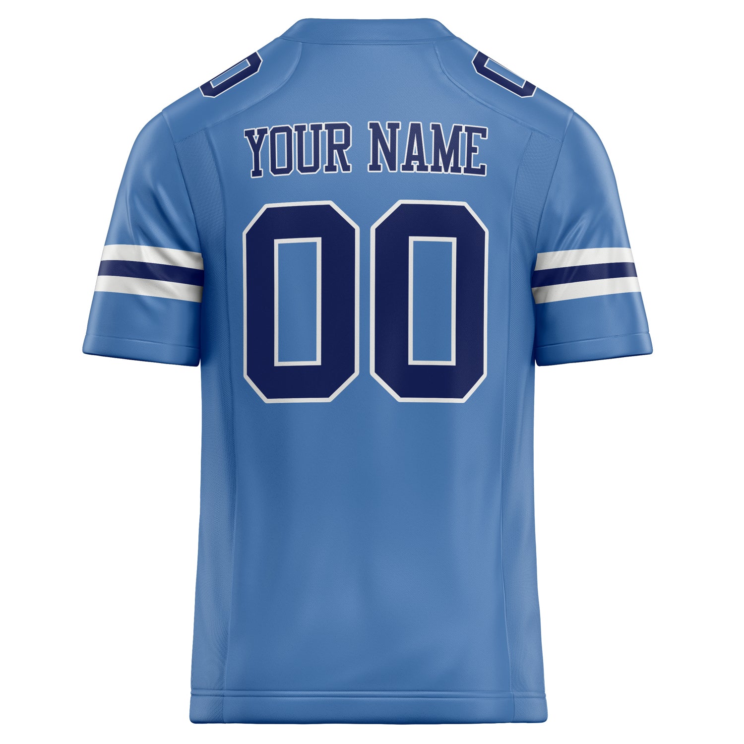 Personalized Electric & Blue navy Solid Colour Football Jersey