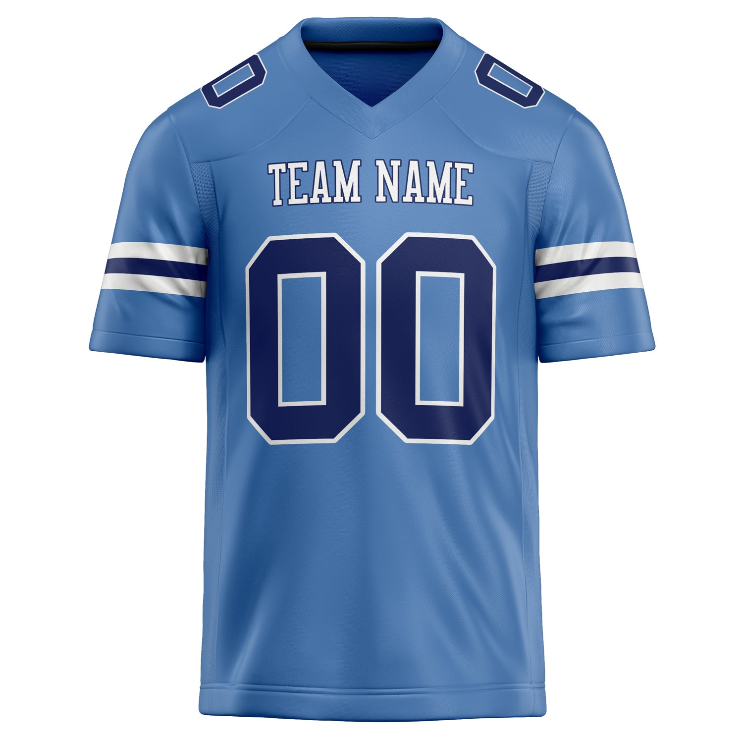 Personalized Electric & Blue navy Solid Colour Football Jersey