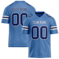 Personalized Electric Blue navy Solid Colour Football Jersey FT02240730EL127