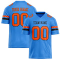 Personalized Electric Blue orange Solid Colour Football Jersey FT02240730EL128
