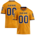 Personalized Gold navy Solid Colour Football Jersey FT02240730GO131