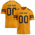 Personalized Gold Black Solid Colour Football Jersey FT02240730GO136