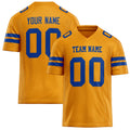 Personalized Gold royal Solid Colour Football Jersey FT02240730GO137