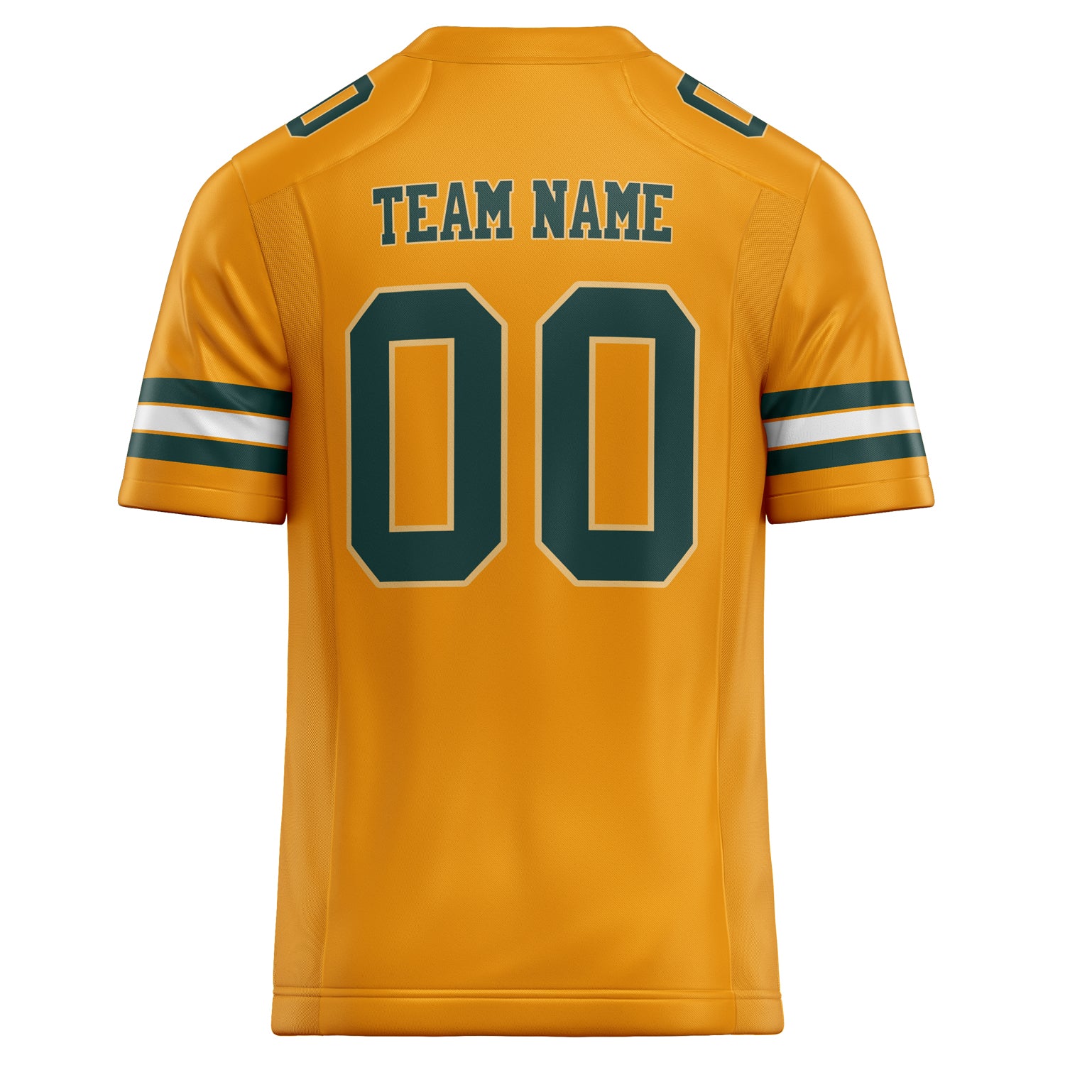 Personalized Gold & green Solid Colour Football Jersey