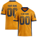 Personalized Gold navy Solid Colour Football Jersey FT02240730GO144