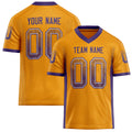 Personalized Gold Purple Solid Colour Football Jersey FT02240730GO146