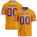 Personalized Gold Purple Solid Colour Football Jersey FT02240730GO148