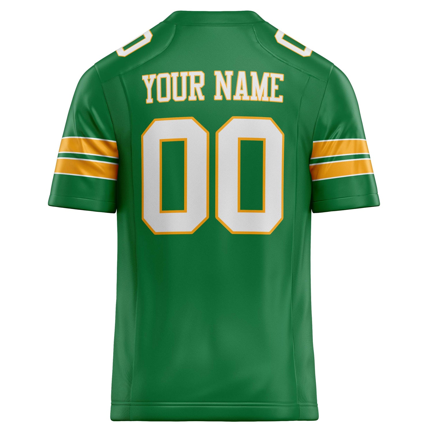 Personalized Grass & Green White Solid Colour Football Jersey
