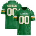 Personalized Grass Green White Solid Colour Football Jersey FT02240730GR153