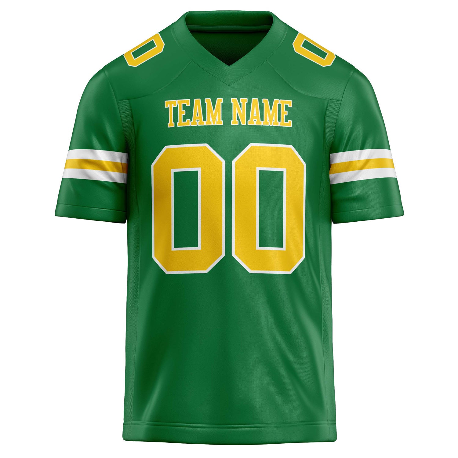 Personalized Grass & Green gold Solid Colour Football Jersey