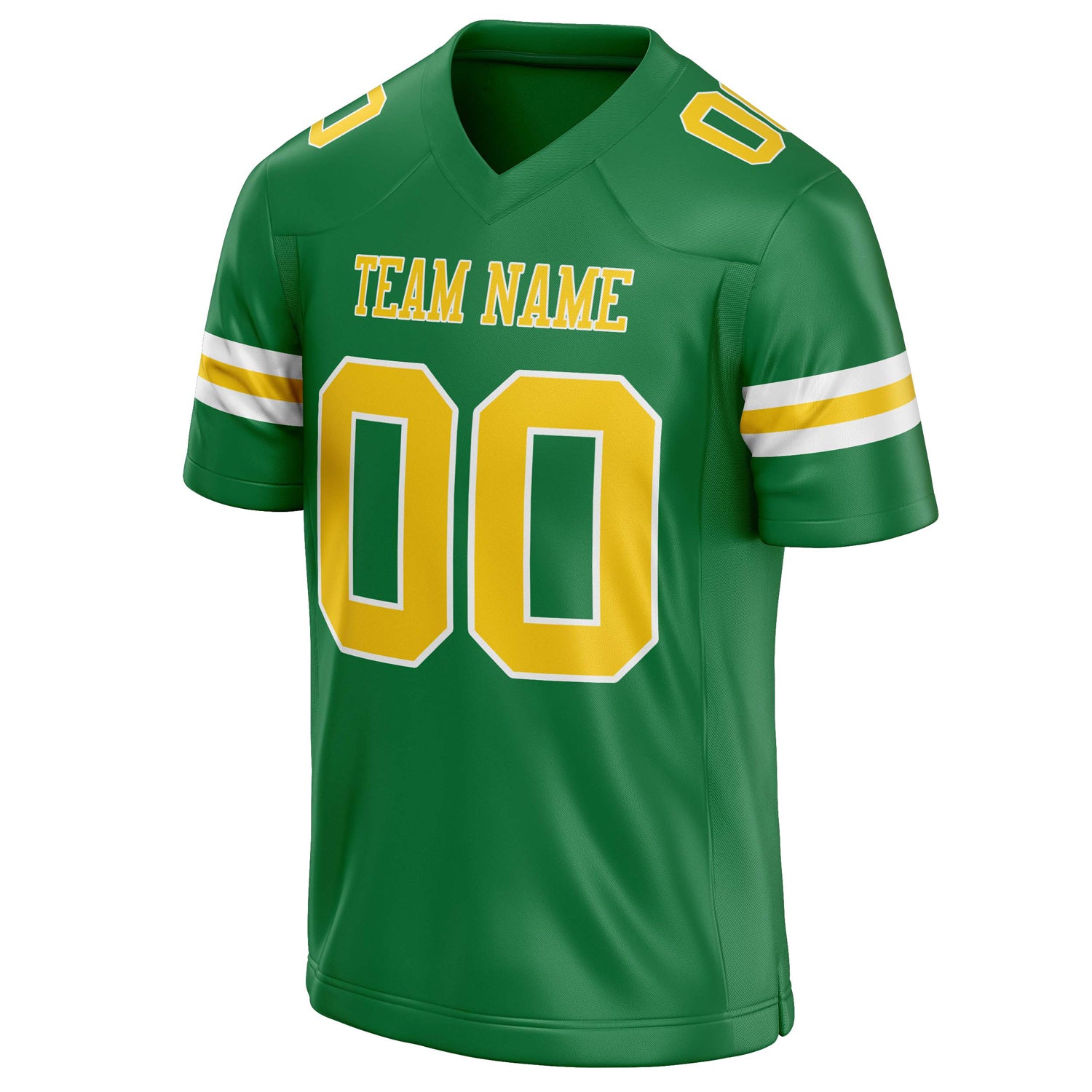 Personalized Grass & Green gold Solid Colour Football Jersey
