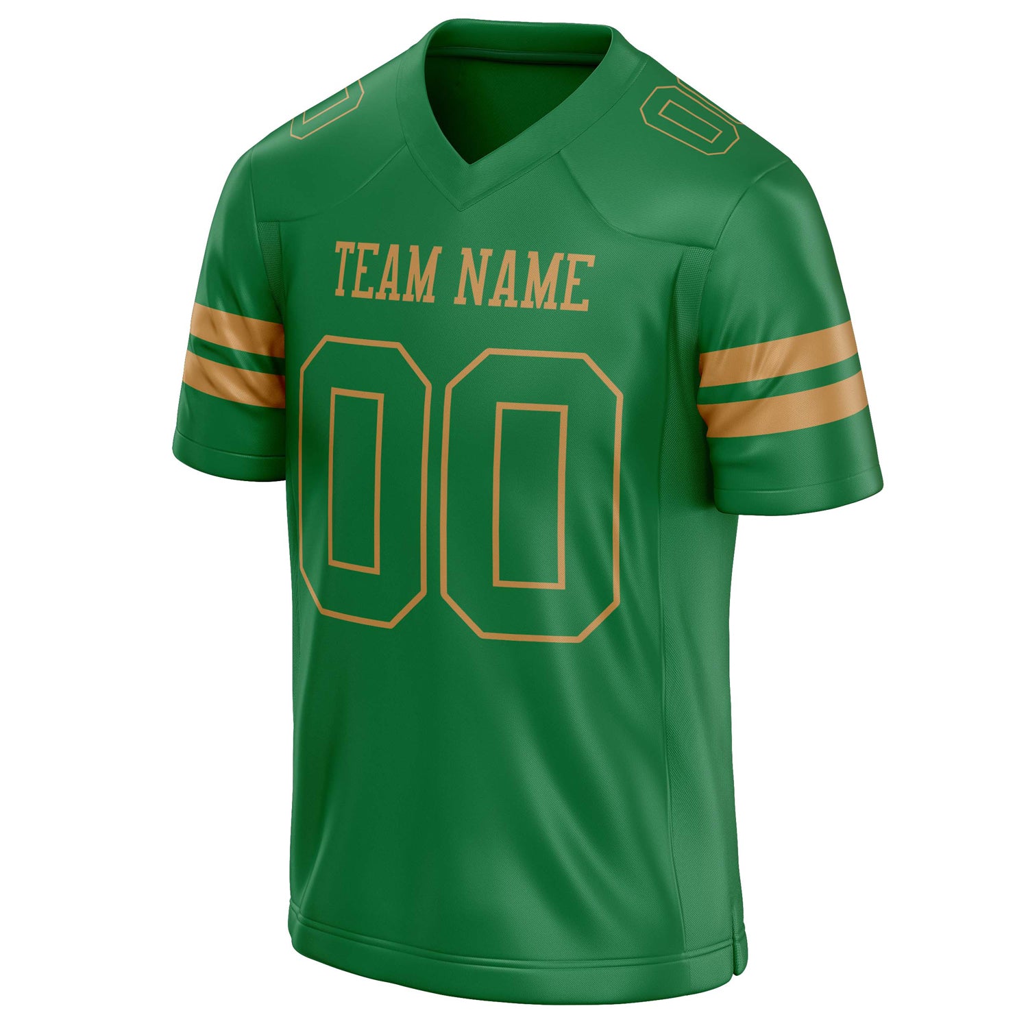 Personalized Grass & Green old gold Solid Colour Football Jersey