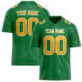 Personalized Grass Green gold Solid Colour Football Jersey FT02240730GR157