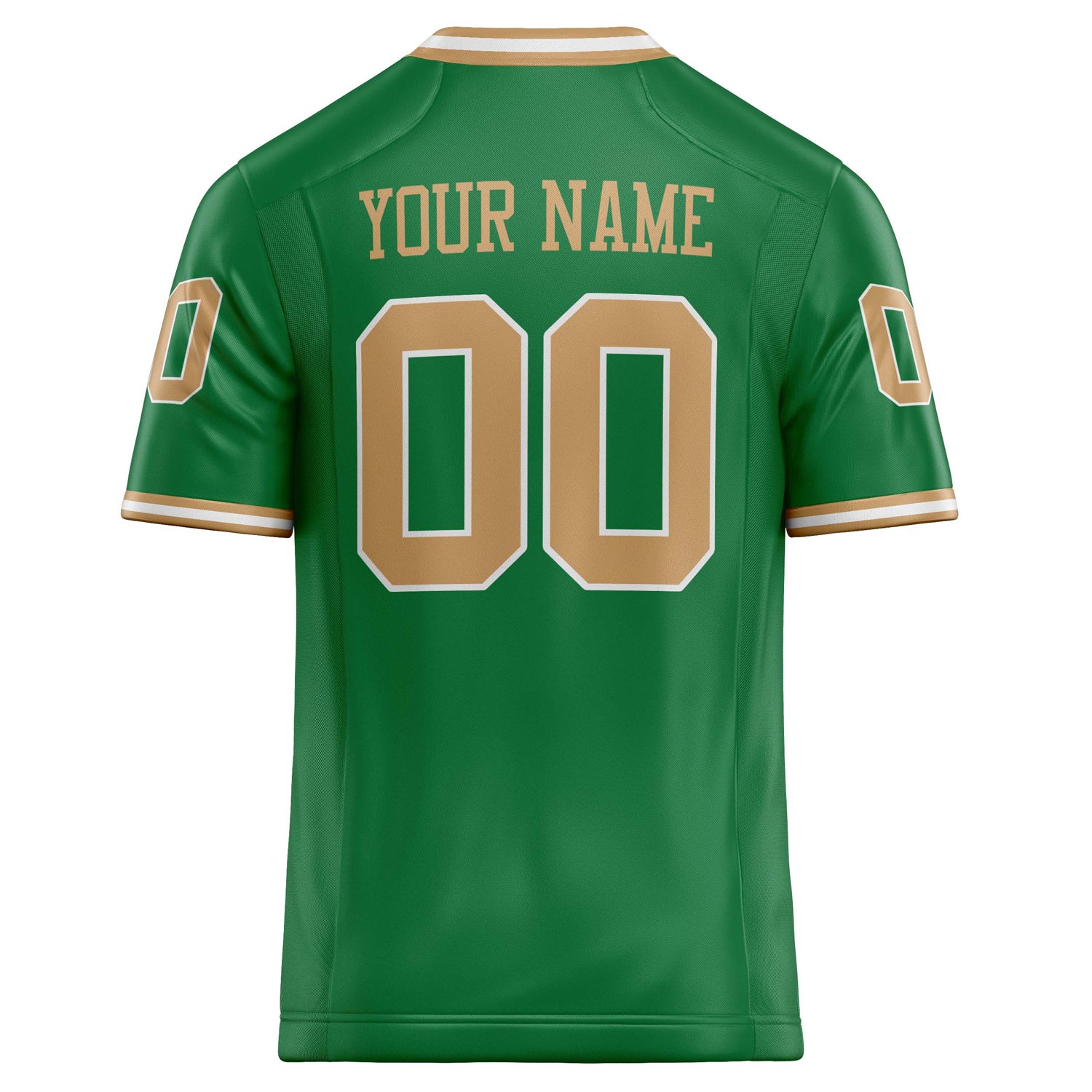 Personalized Grass & Green brown Solid Colour Football Jersey