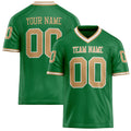 Personalized Grass Green brown Solid Colour Football Jersey FT02240730GR158