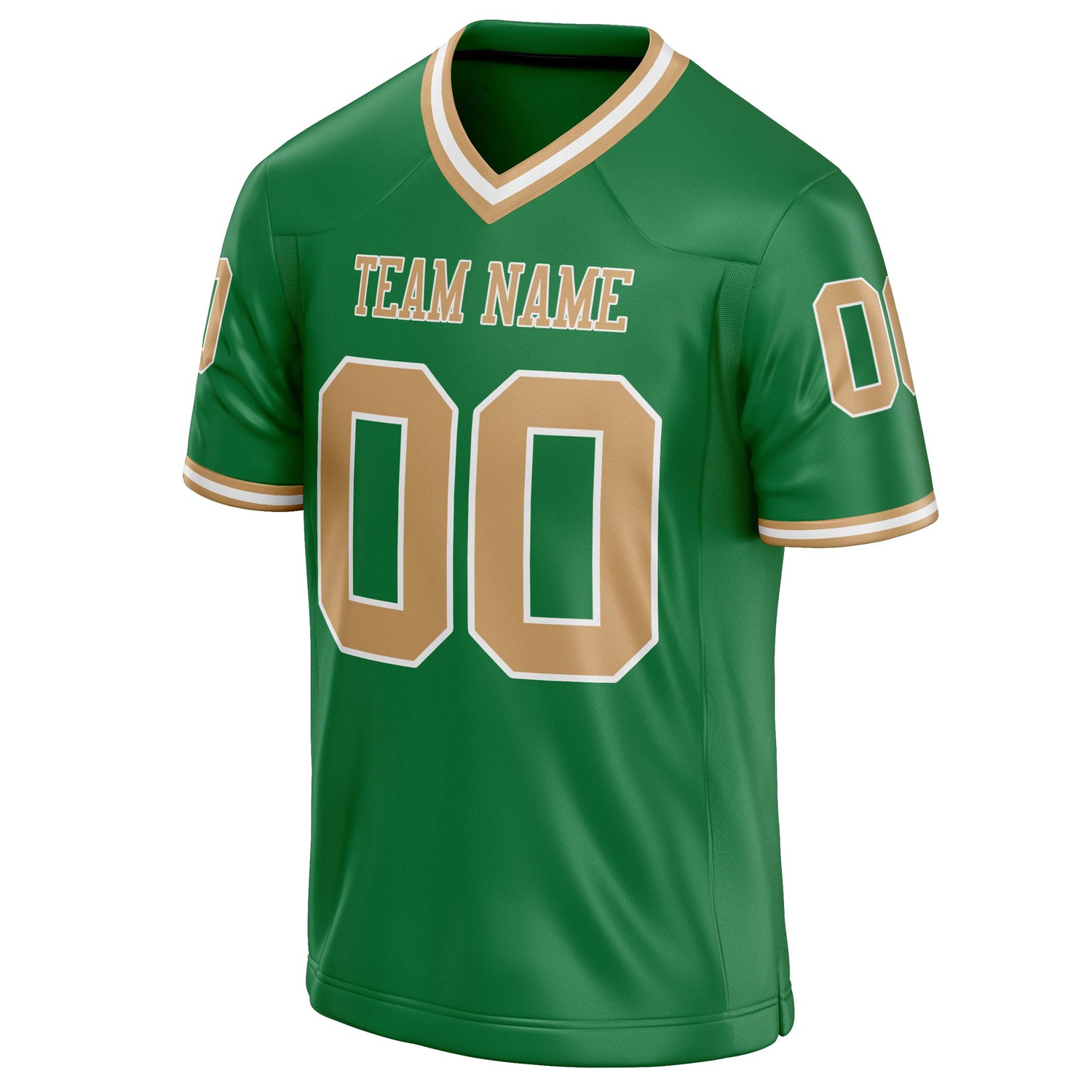 Personalized Grass & Green brown Solid Colour Football Jersey