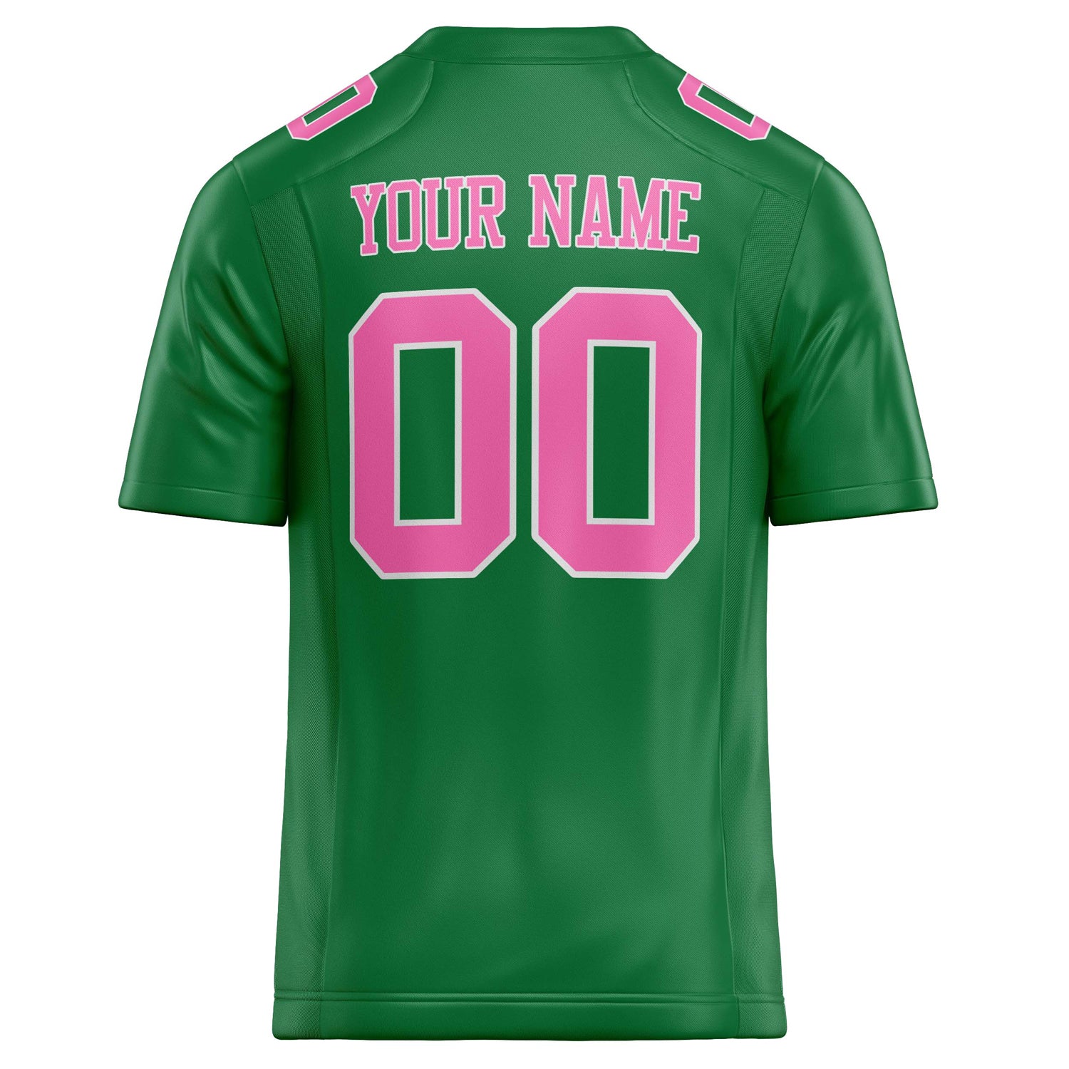 Personalized Grass & Green pink Solid Colour Football Jersey