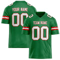 Personalized Grass Green White Solid Colour Football Jersey FT02240730GR161