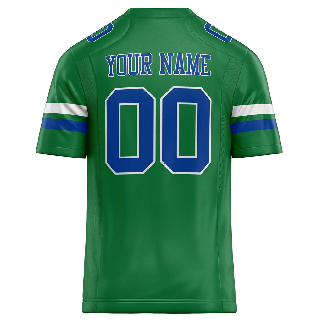 Personalized Grass & Green royal Solid Colour Football Jersey