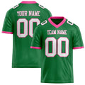 Personalized Grass Green White Solid Colour Football Jersey FT02240730GR163