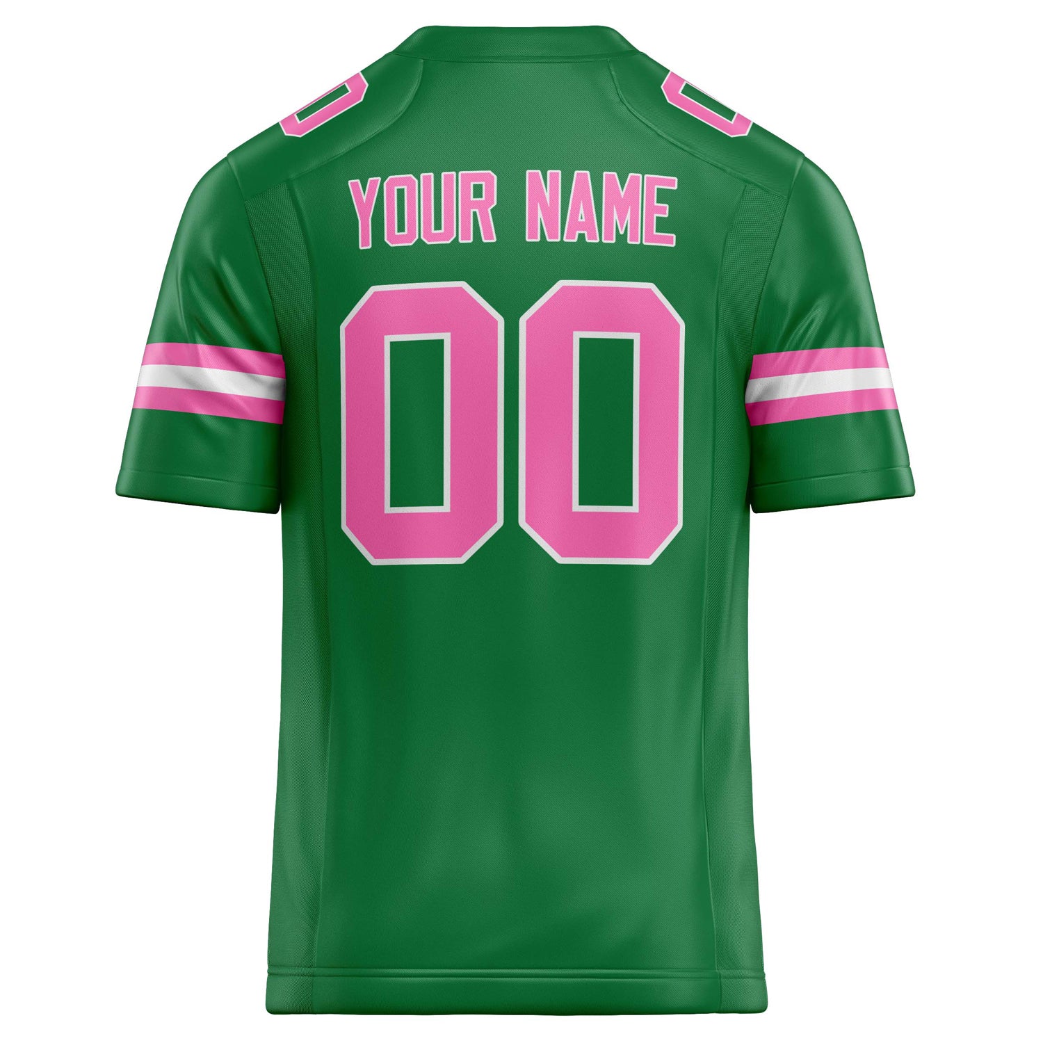 Personalized Grass & Green pink Solid Colour Football Jersey