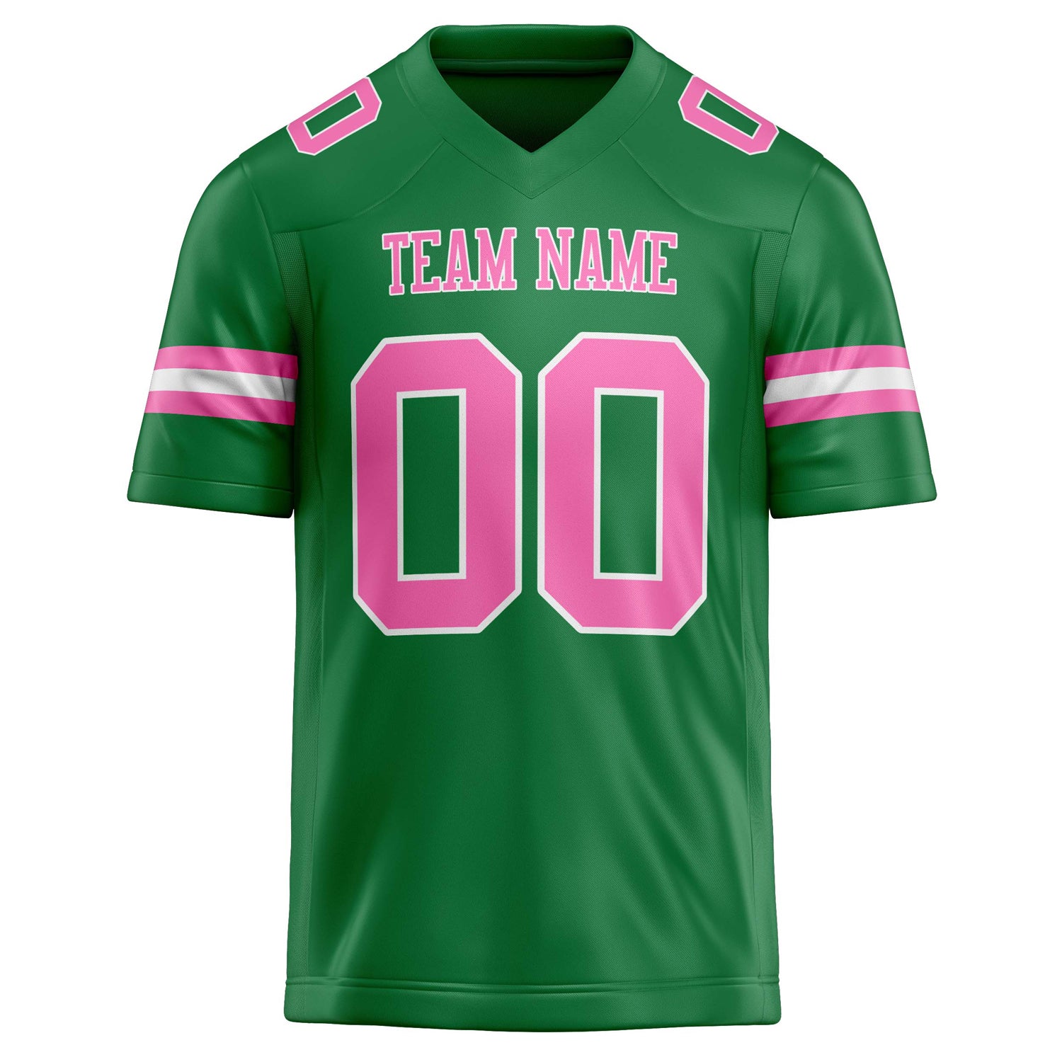 Personalized Grass & Green pink Solid Colour Football Jersey