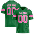 Personalized Grass Green pink Solid Colour Football Jersey FT02240730GR165