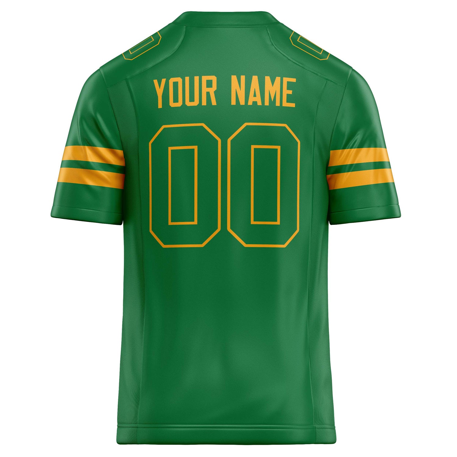 Personalized Grass & Green gold Solid Colour Football Jersey