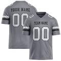 Personalized Gray White Solid Colour Football Jersey FT02240730GR174