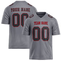 Personalized Gray Black Solid Colour Football Jersey FT02240730GR180