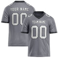 Personalized Gray White Solid Colour Football Jersey FT02240730GR187