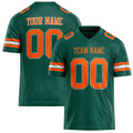 Personalized Kelly Green orange Solid Colour Football Jersey FT02240730GR196