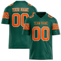 Personalized Kelly Green orange Solid Colour Football Jersey FT02240730GR197