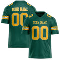 Personalized Kelly Green gold Solid Colour Football Jersey FT02240730GR199