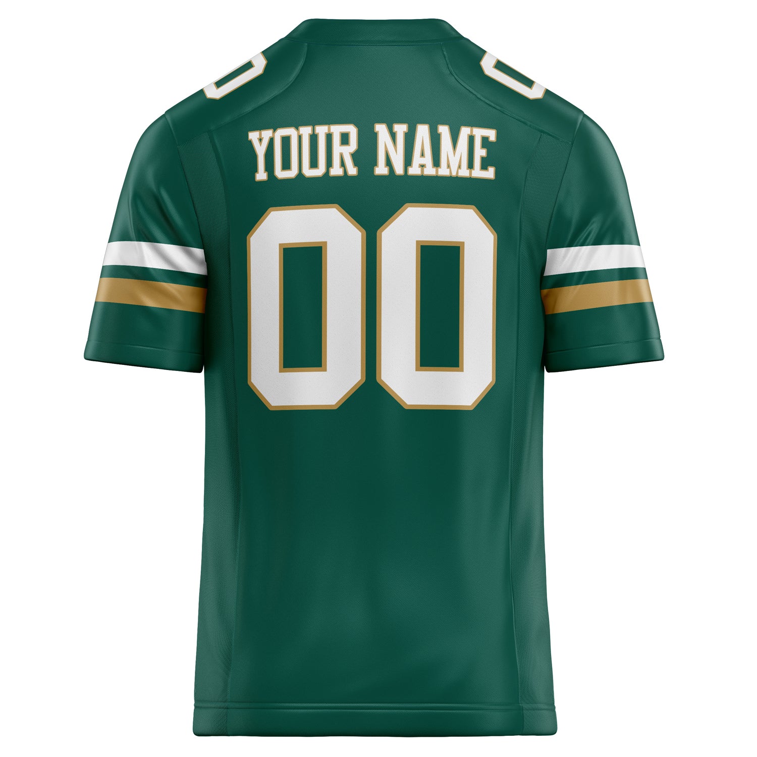 Personalized Kelly & Green White Solid Colour Football Jersey