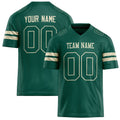 Personalized Kelly Green cream Solid Colour Football Jersey FT02240730GR205