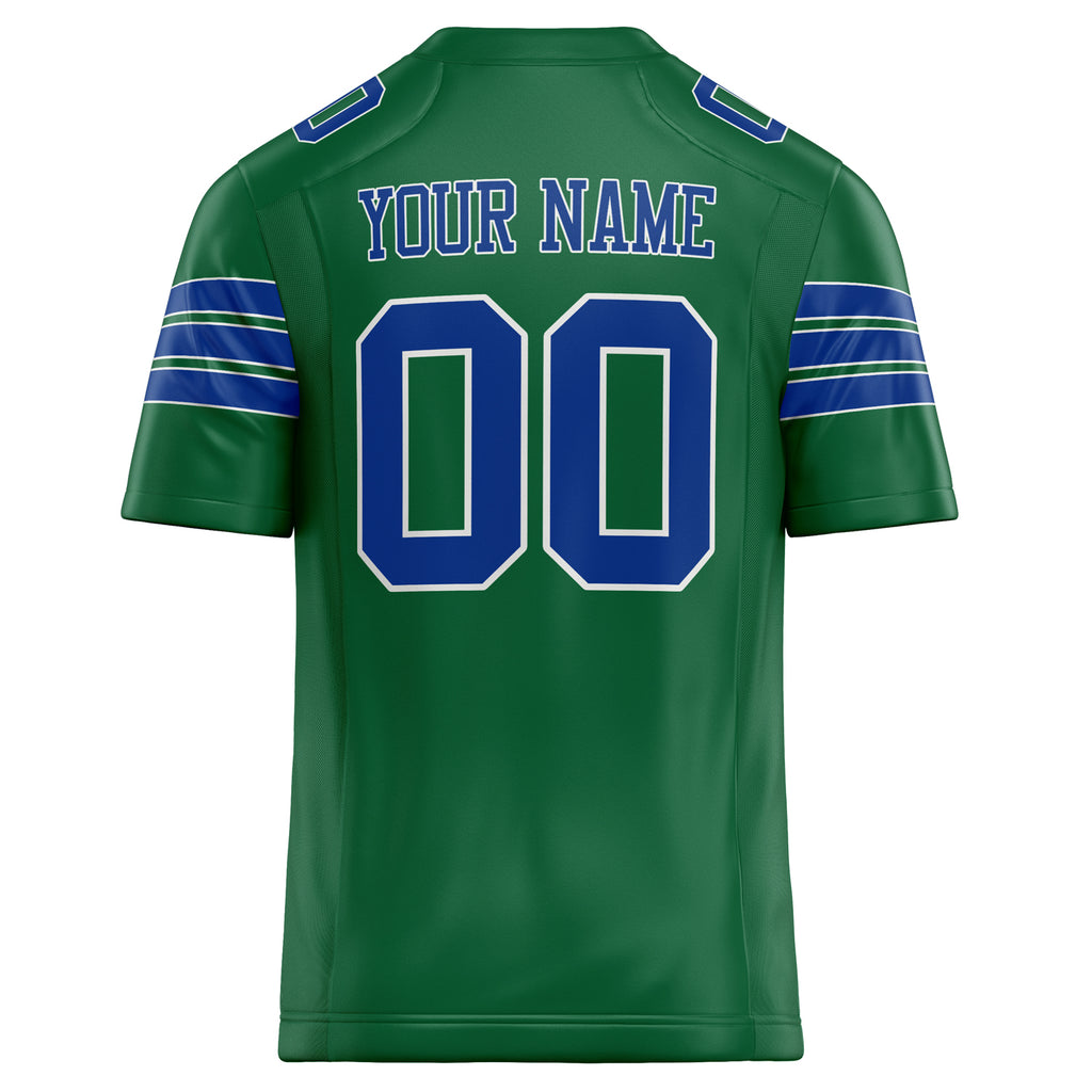 Personalized Kelly & Green royal Solid Colour Football Jersey