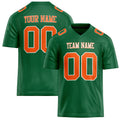 Personalized Kelly Green orange Solid Colour Football Jersey FT02240730KE212