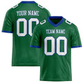 Personalized Kelly Green White Solid Colour Football Jersey FT02240730KE217