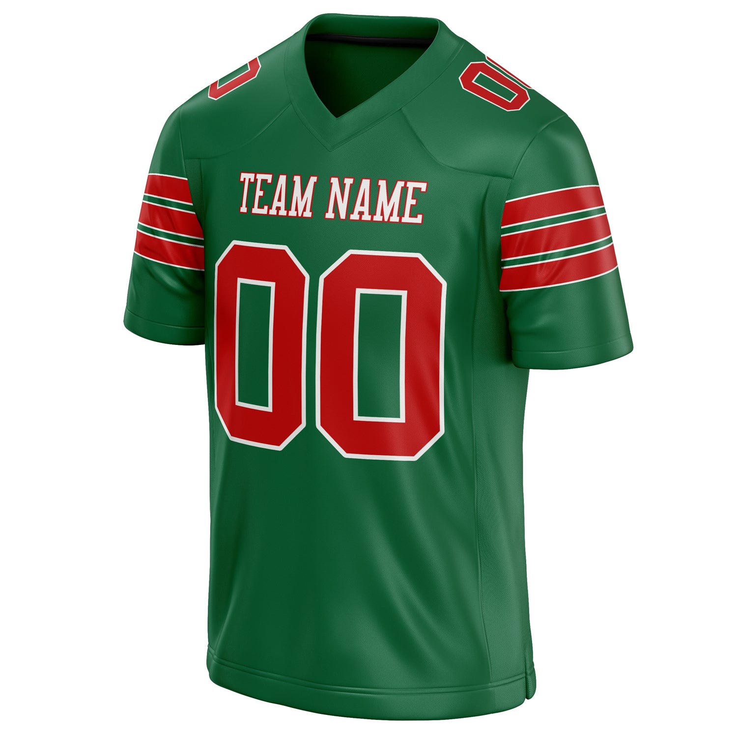Personalized Kelly & Green red Solid Colour Football Jersey