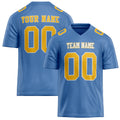 Personalized Light Blue gold Solid Colour Football Jersey FT02240730LI231